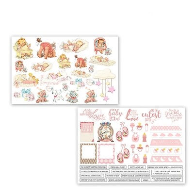 DRESS MY CRAFT - CHARMING BABY GIRL Motif Sheets