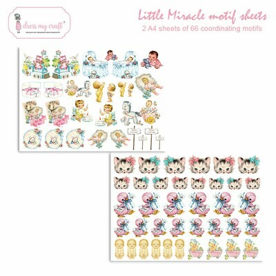 DRESS MY CRAFT - LITTLE MIRACLE Motif Sheets