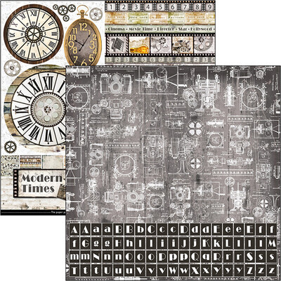 Ciao Bella MODERN TIMES 12x12 Patterns Pad