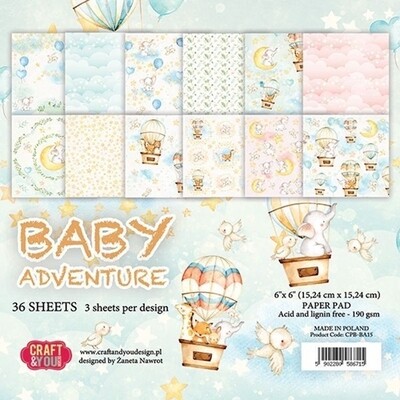 Baby Adventure 6x6 paper pack
