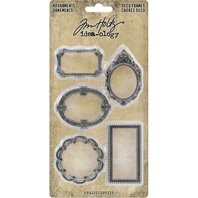 Tim Holtz Idea-Ology Metal Deco Frames - 5/pkg