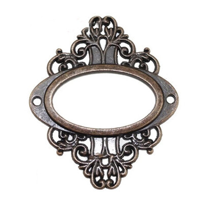 Metal Ornate Plates Green Bronze