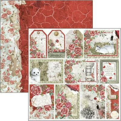 Ciao Bella FROZEN ROSES FRAMES &amp; TAGS 12x12 Single Sheet