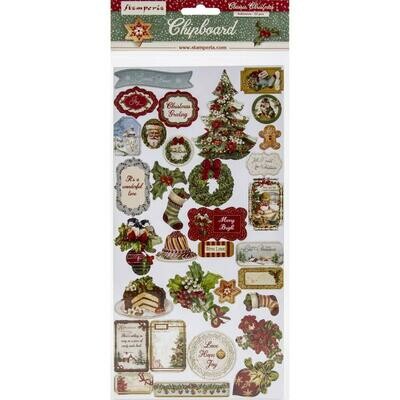 Stamperia Classic Christmas Chipboards