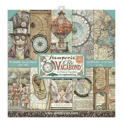 STAMPERIA SIR VAGABOND 12x12 Paper Set