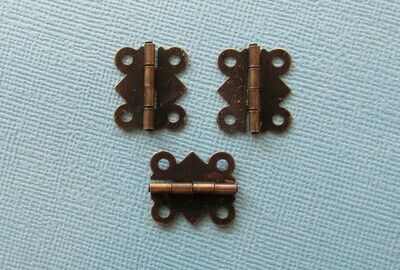 Bronze Butterfly Hinges x 2