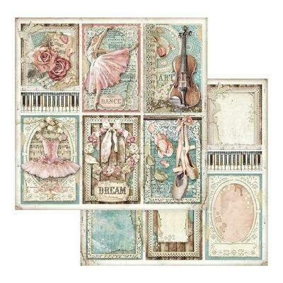 STAMPERIA PASSION CARDS 12x12 Single Sheet