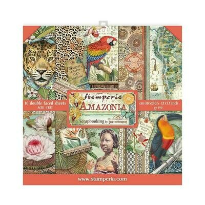 STAMPERIA AMAZONIA 12x12 Paper Set