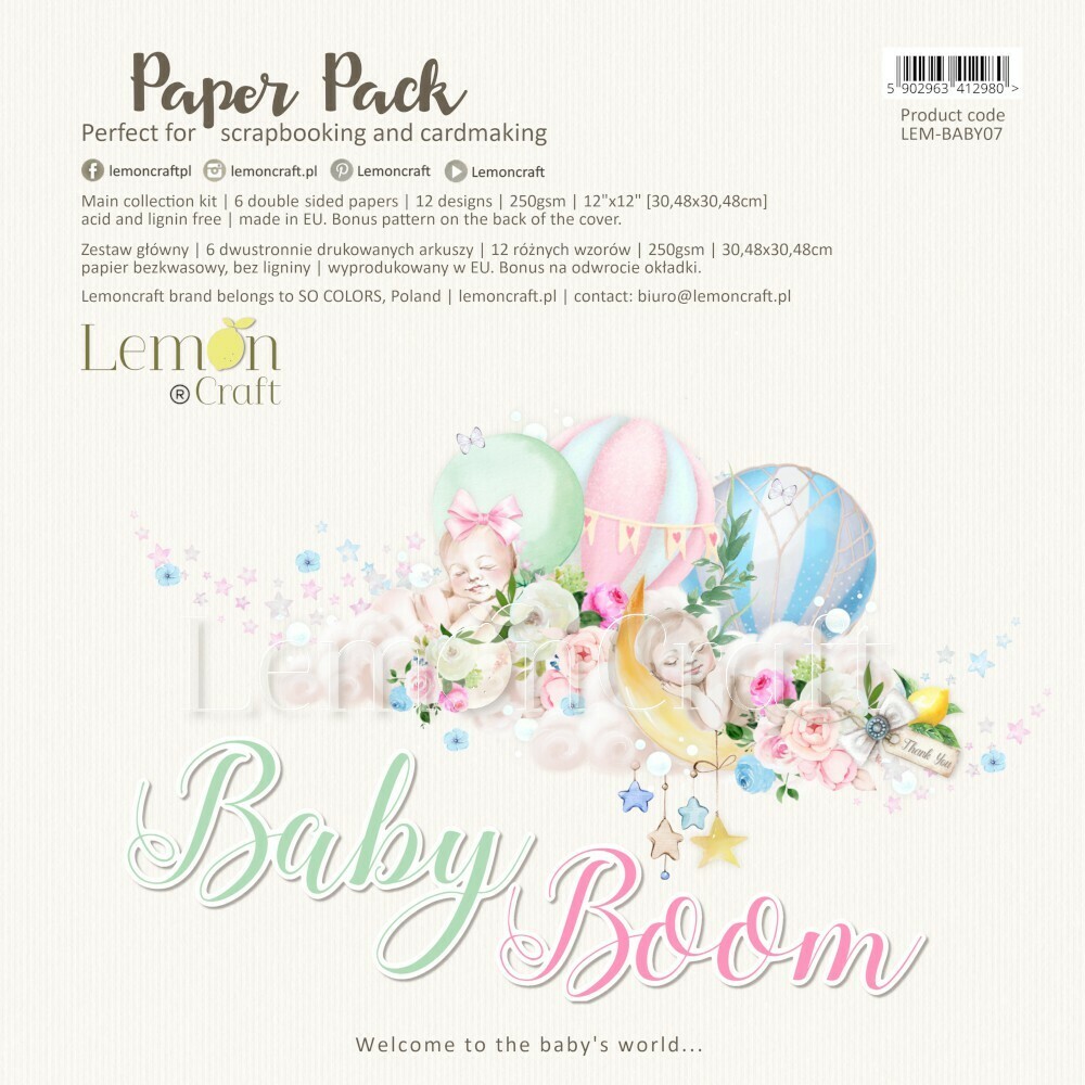 Baby Boom 12x12 Paper Collection