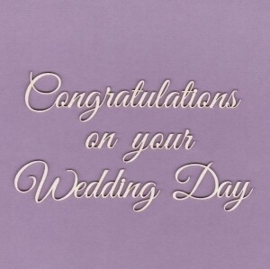 Congratulations on Your Wedding Day