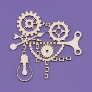 Steampunk Bulb with Gears 2