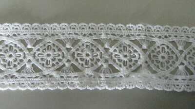 Scallop Twist Lace - white