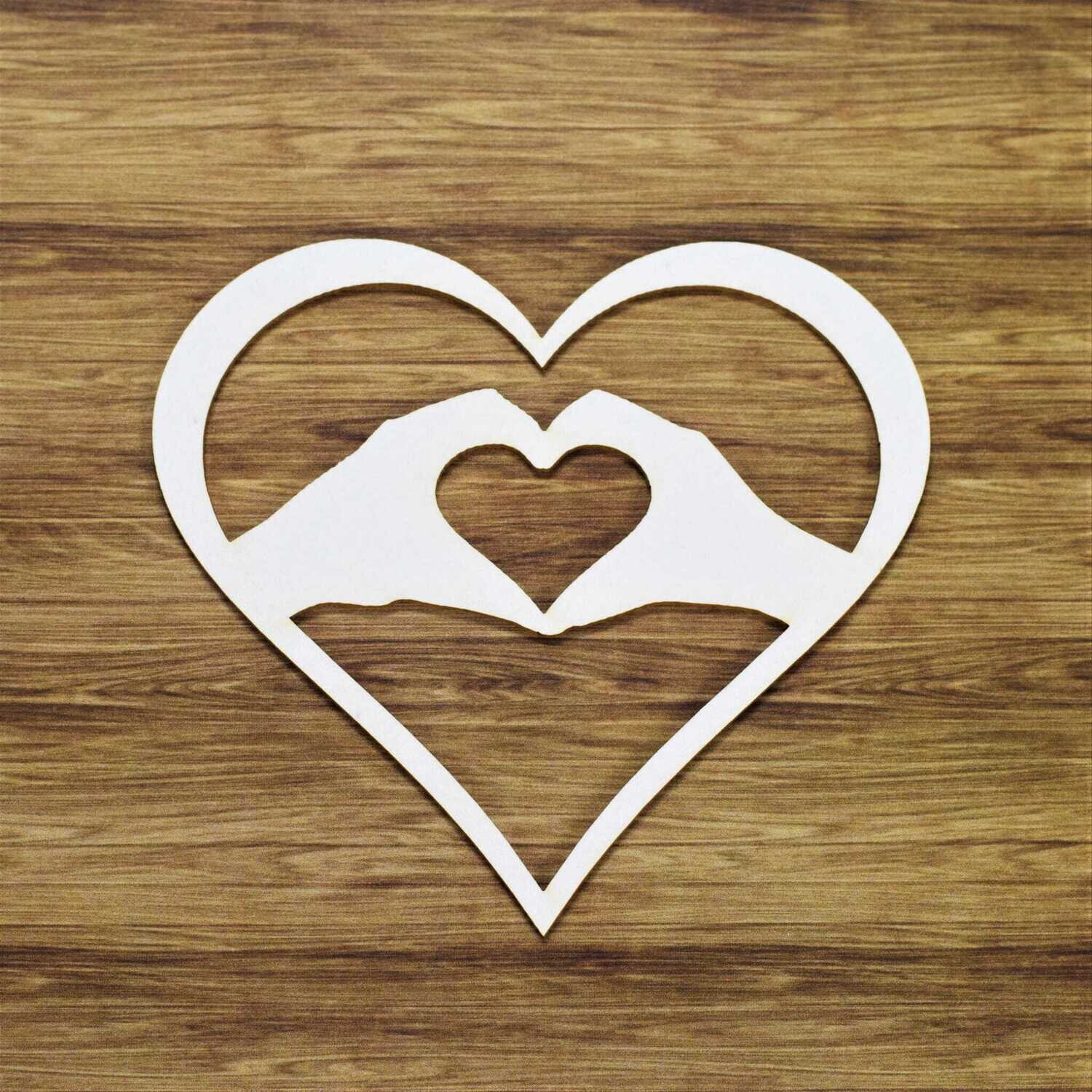 Valentine Heart Chipboard