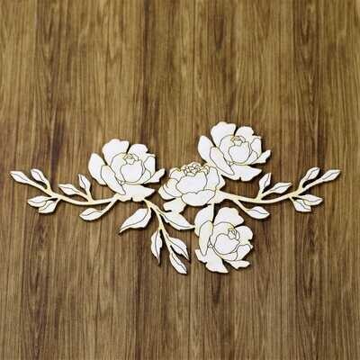 Peonies Spray Chipboard