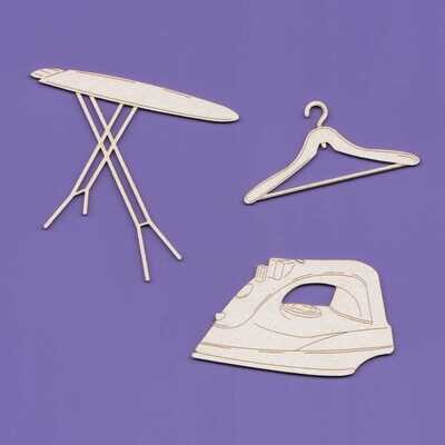 Ironing Board, Iron and Hanger