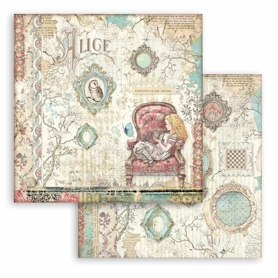 STAMPERIA ALICE (through the looking glass) 12x12 Paper Set