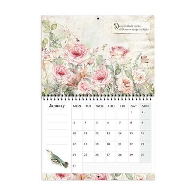 HOUSE OF ROSES - 2022 Wirebound Calendar