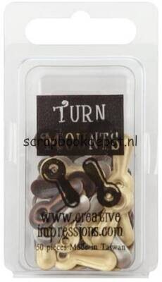 Antique Metal Turn Mounts