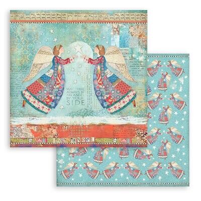 STAMPERIA CHRISTMAS PATCHWORK 6x6 Paper Set