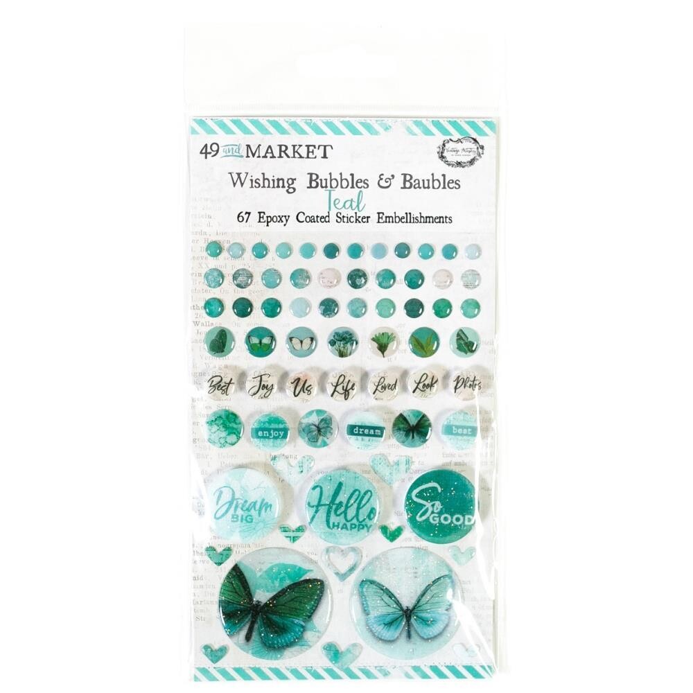 49 & MARKET Vintage Artistry in Teal - Wishing Bubbles & Baubles