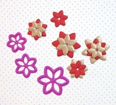 6 Petal Pointed Flower die set