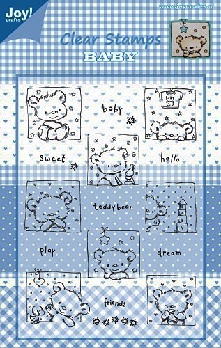 Baby Bear with Text Clear Stamps