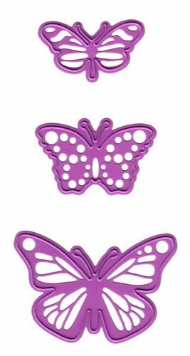 Three Butterflies die set