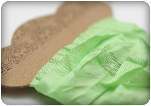 Shabby Ribbon Fresh Green - 15mm