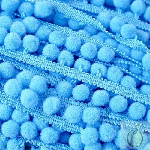 Blue Pompoms 10mm