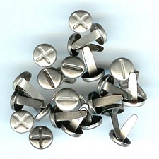 Screw Brads - silver