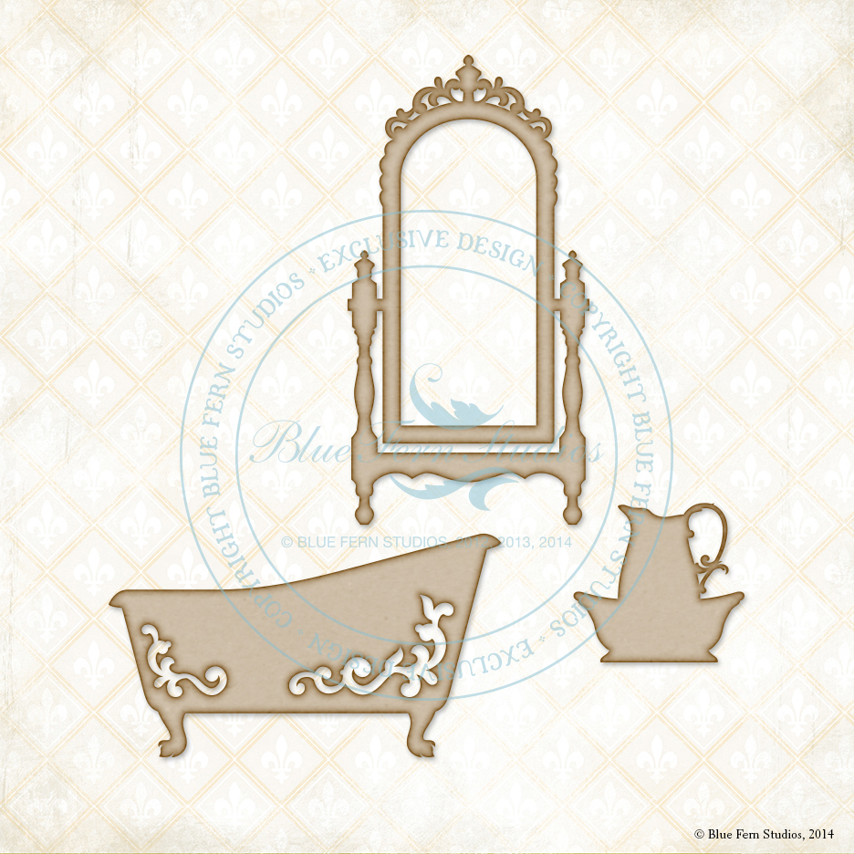 Victorian Bath Set Chipboard