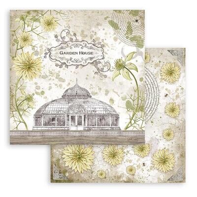 STAMPERIA ROMANTIC GARDEN HOUSE 12x12 Paper Set