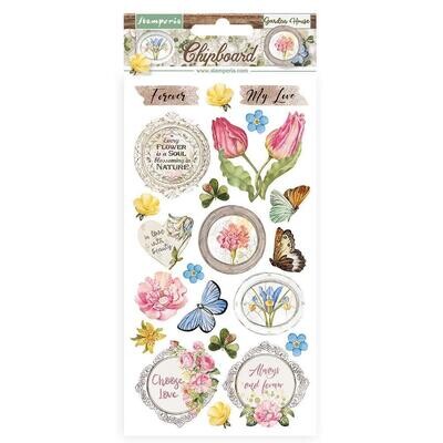 STAMPERIA - ROMANTIC GARDEN HOUSE - Adhesive Chipboard