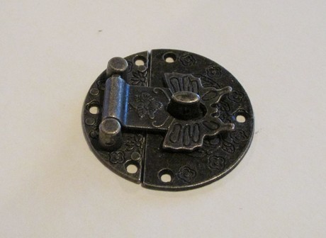 Metal Butterfly Hasp Latch - antique bronze look