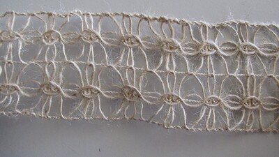 Burlap Lacey Trim