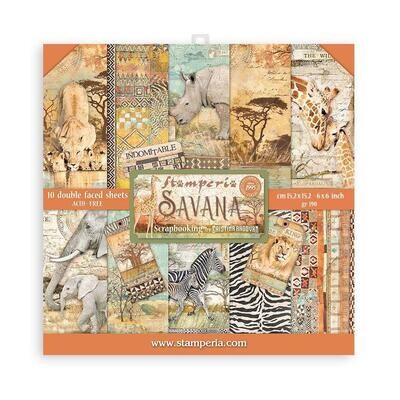 STAMPERIA SAVANA 6x6 Paper Set