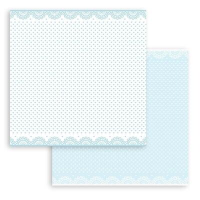 STAMPERIA BABY DREAM BLUE BACKGROUNDS 8x8 Paper Set