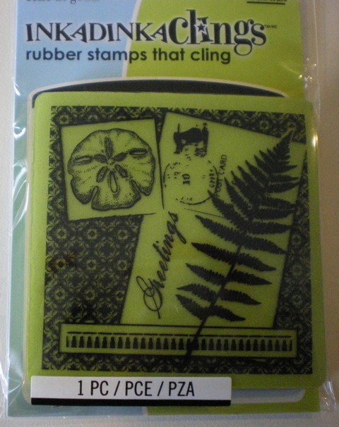 Inkadinkado Mini Cling Stamp - Greetings