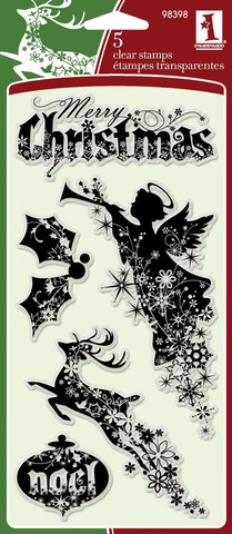 Inkadinkado Clear Stamp Set - Christmas Silhouettes