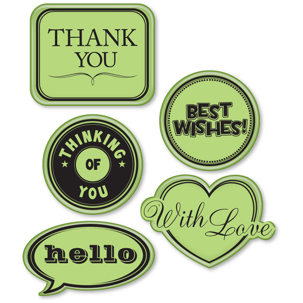 Inkadinkado Cling Stamps - Everyday Expressions