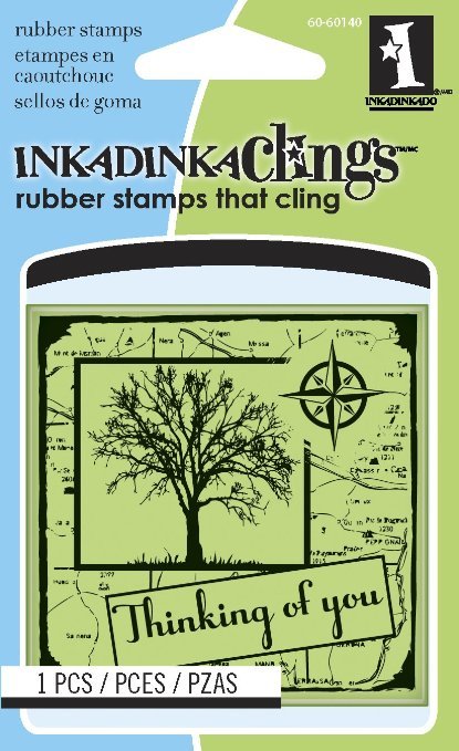 Inkadinkado Mini Cling Stamp - Thinking of You