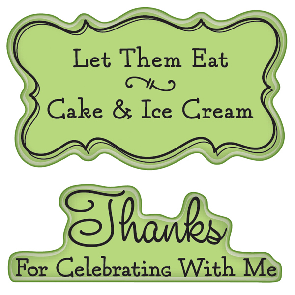 Inkadinkado Mini Cling Stamp - Party Expressions