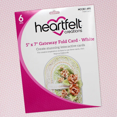 Heartfelt Creations Gateway Fold Card - White