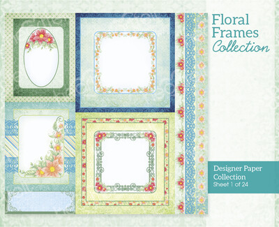 Floral Frames Paper Collection