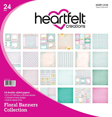 HEARTFELT CREATIONS - Floral Banners Paper Collection