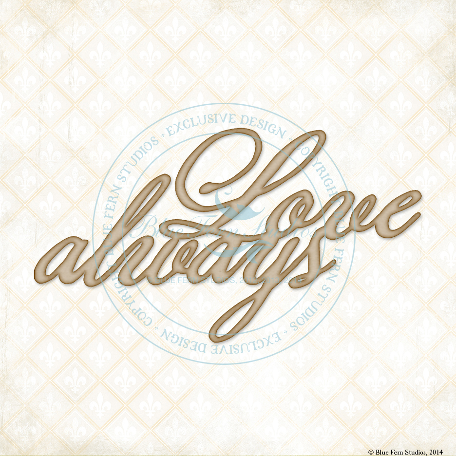 Love Always Chipboard