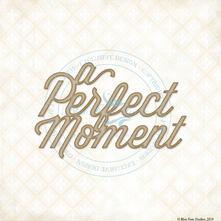 A Perfect Moment Chipboard