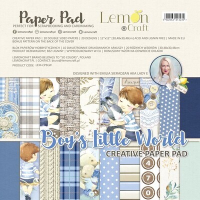 Boy&#39;s Little World 12x12 Creative Paper Pad