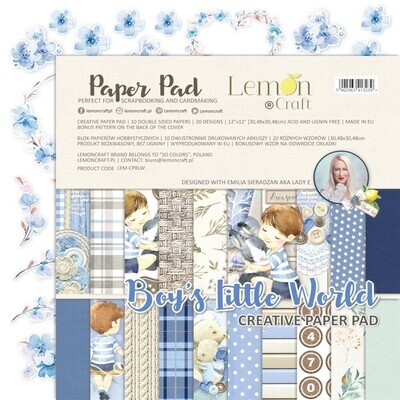 Boy's Little World 12x12 Creative Paper Pad