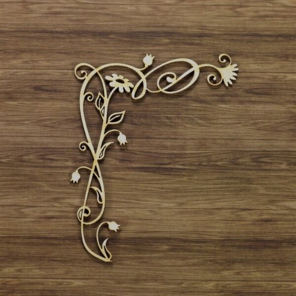 Floral Ornament Chipboard